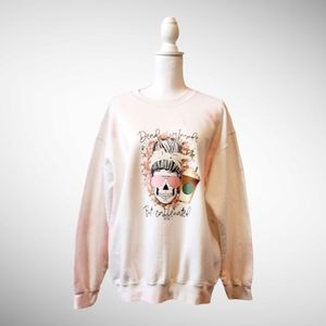 Light Pink Tie Dye Crew Neck Sweater